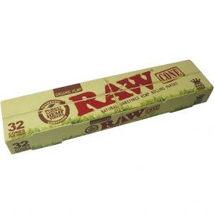 RAW - 32PC ORGANIC  PRE-ROLLED CONE KING SIZE