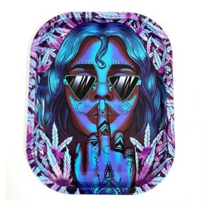 WISE SKIES METAL ROLLING TRAY - SILENCE