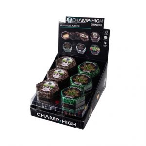 CHAMP - HIGH GRINDER PLAS SKULL LEAF - 68MM