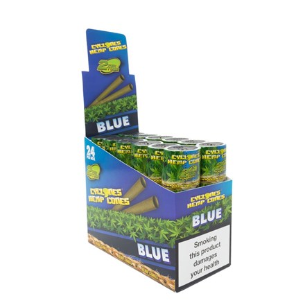 CYCLONE HEMP CONES - BLUE - 24PK