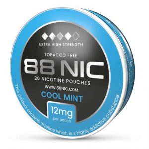 88 NIC - 20 NICOTINE POUCHES 12MG - COOL MINT