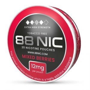 88 NIC - 20 NICOTINE POUCHES 12MG - MIXED BERRIES