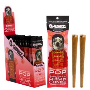 G-ROLLZ - HEMP CONES STRAWBERRY POP  X 12