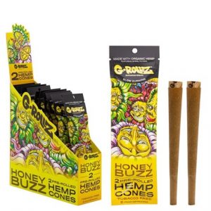 G-ROLLZ - HEMP CONES HONEY BUZZ  X 12