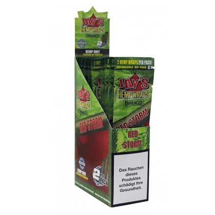 JUICY - HEMP BLUNT WRAP - RED STORM - 25PK