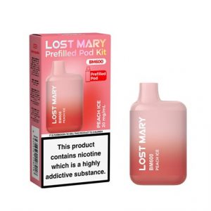 LOST MARY BM600 POD KIT 20MG - PEACH ICE