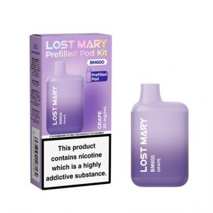 LOST MARY BM600 POD KIT 20MG - GRAPE
