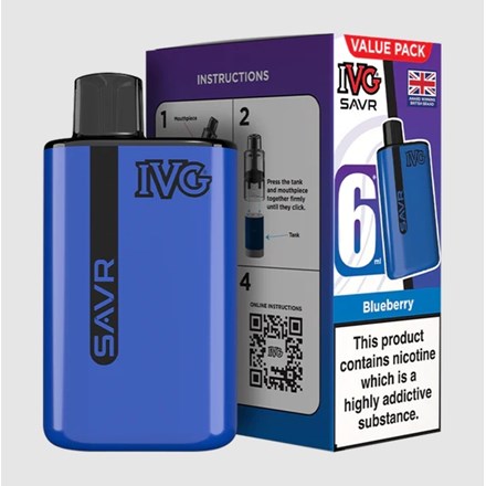 IVG SAVR 3000 PUFF POD KIT - BLUEBERRY