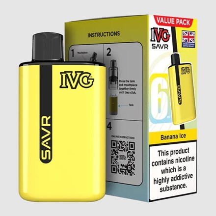 IVG SAVR 3000 PUFF POD KIT - STRAW RASPB CHERRY