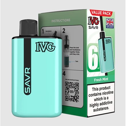 IVG SAVR 3000 PUFF POD KIT - FRESH MINT