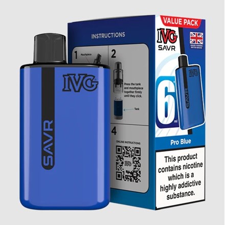 IVG SAVR 3000 PUFF POD KIT - PRO BLUE