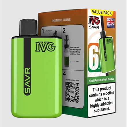 IVG SAVR 3000 PUFF POD KIT - KIWI PASSION GUAVA