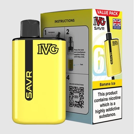IVG SAVR 3000 PUFF POD KIT - BANANA ICE
