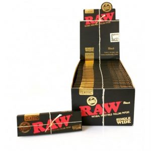 RAW BLACK CLASSIC SINGLE WIDE PAPERS -