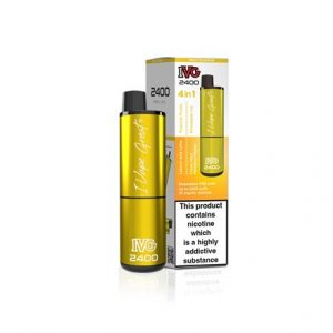 IVG 2400 RECHARGE VAPE KIT 20MG - YELLOW EDITION