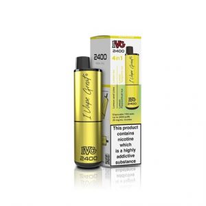 IVG 2400 RECHARGE VAPE KIT 20MG - LEMON EDITION