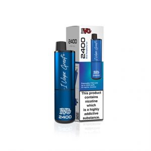 IVG 2400 RECHARGE VAPE KIT 20MG - BLUE RASPB ICE