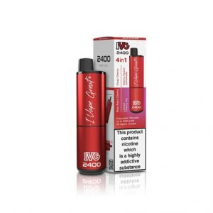 IVG 2400 RECHARGE VAPE KIT 20MG - CHERRY EDITION
