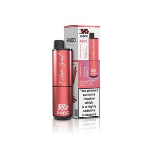 IVG 2400 RECHARGE VAPE KIT 20MG - STRAWBERRY EDITN