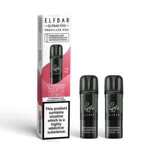 ELFBAR 600 PODS - STRWBR RASPB CHERRY ICE - 2 PK