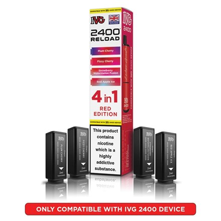 IVG 2400 REFILL PODS - RED EDITION