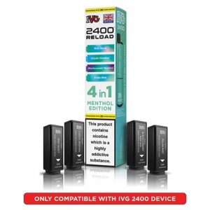 IVG 2400 REFILL PODS - MENTHOL EDITION