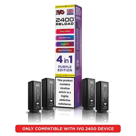 IVG 2400 REFILL PODS - PURPLE EDITION