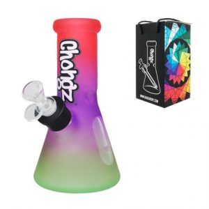 CHONGZ 20CM GREEN 'BITCH FOOD' RAINBOW WATERPIPE