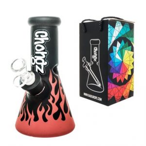 CHONGZ 20CM ORANGE 'UP IN FLAMES' WATERPIPE