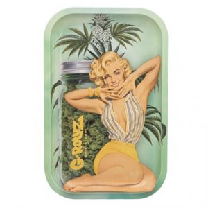 G-ROLLZ - GREEN M/MONROE MEDIUM TRAY 17.5 X 27.5CM