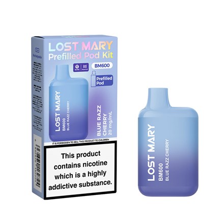 LOST MARY BM600 POD KIT 20MG - BLUE RAZZ CHERRY