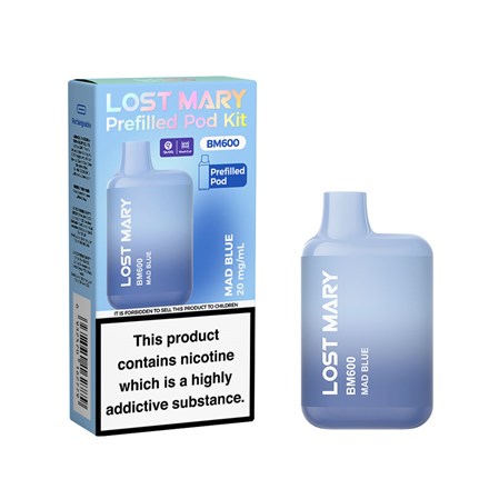 LOST MARY BM600 POD KIT 20MG - MAD BLUE