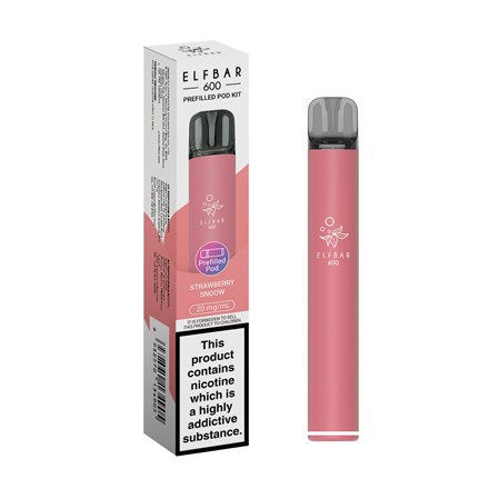 ELFBAR 600 PUFF POD KIT - STRAWBERRY SNOOW