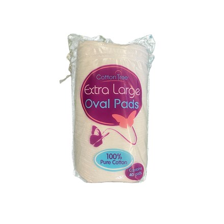 COTTON TREE- LARGE OVAL COTTON WOOL PADS -