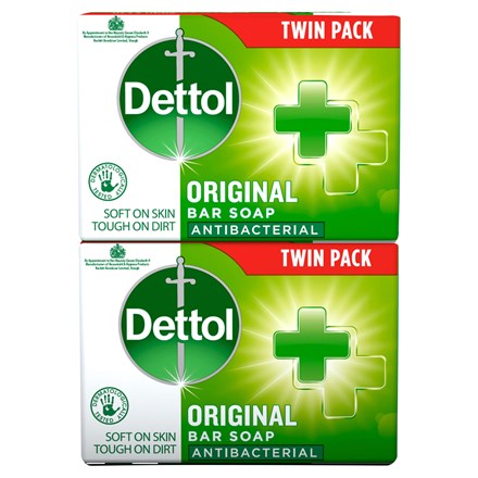 DETTOL ANTIBAC SOAP BAR ORIGINAL TWIN 100GM-6PK