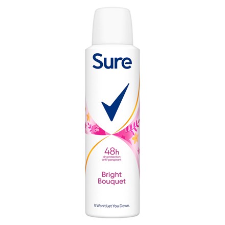 SURE A/P DEODORANT BRIGHT FOR WOMAN 150ML -
