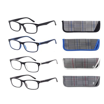 SUPERLENS - PLASTIC READING GLASSES +3.50 -4 ASSTD