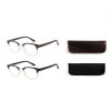 SUPERLENS -HALF RIM READING GLASSES +2.50 -2 ASSTD