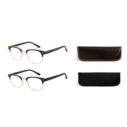 SUPERLENS -HALF RIM READING GLASSES +2.50 -2 ASSTD
