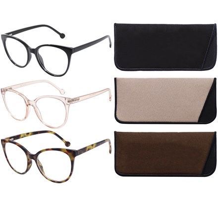 SUPERLENS -PLASTIC READING GLASSES +3.50 -3 ASSTD