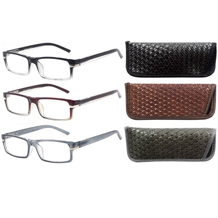 SUPERLENS -PLASTIC READING GLASSES +2.50 -3 ASSTD