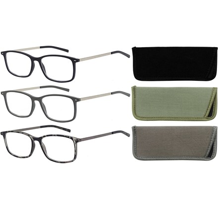 SUPERLENS- PLASTIC READING GLASSES +3.00 -3 ASSTD
