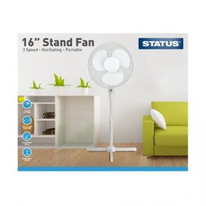 STATUS - 16" WHITE STAND FAN