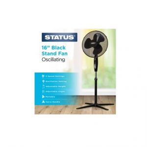 STATUS - 16'' BLACK STAND FAN