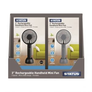 STATUS - 3'' RECHARGABLE HANDHELD FAN