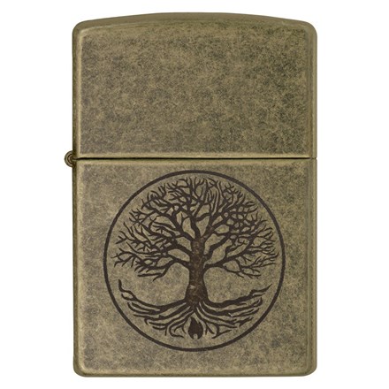 ZIPPO - TREE OF LIFE ANTIQUE BRASS