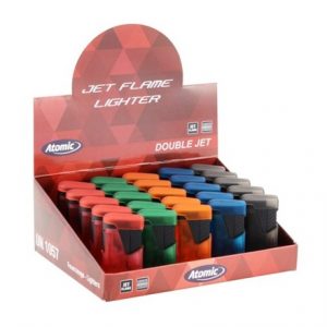 ATOMIC JET FLAME LIGHTER  DOUBLE JET FROSTY