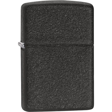 ZIPPO - REGULAR BLACK CRACKLE