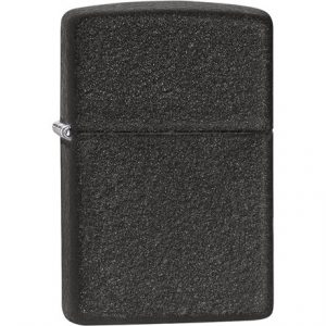 ZIPPO - REGULAR BLACK CRACKLE