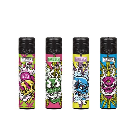 CLIPPER REFILL JET FLAME - HIGH SKULLS -